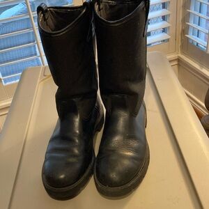 Men Rocky Wellington 6300 leather work boots. Sz 11. Black. Water resistant
